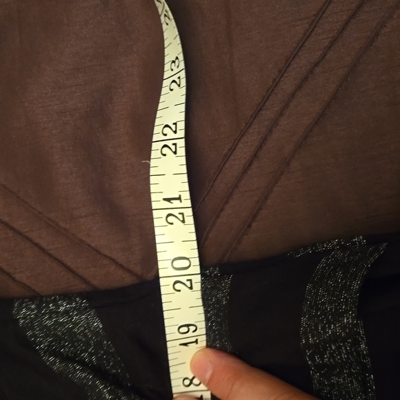 Tommy Hilfiger long sleeve stripped black and metallic midi dress. Women's Sz 16 - Picture 9 of 10